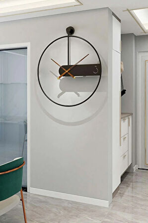 Xxl - Felicity Clock 60 Cm Modern Dekoratif Metal (MOBİLYA) Duvar Saati