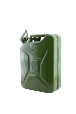 Metal Benzin Bidonu 20 Litre Akaryakıt Mazot Taşıma Doldurma Depolama Bidonu Aktarma Borusu.