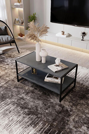 Modern & Şık Orta Sehpa Metal Çerçeve ile Dayanıklı Tasarım, Minimalist ve Fonksiyonel, Salon ,Ofis