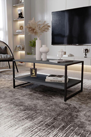 Modern & Şık Orta Sehpa Metal Çerçeve ile Dayanıklı Tasarım, Minimalist ve Fonksiyonel, Salon ,Ofis
