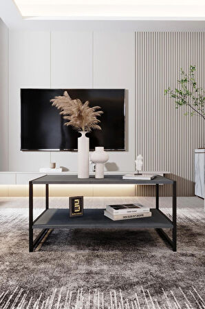 Modern & Şık Orta Sehpa Metal Çerçeve ile Dayanıklı Tasarım, Minimalist ve Fonksiyonel, Salon ,Ofis