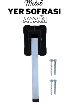 4 Adet 25 cm Metal Yer Sofrası Ayağı - Katlanır Çinko Sini Altı Takımı (4 Adet) Metal Katlanır Sehpa Ayağı Katlanır Ayak