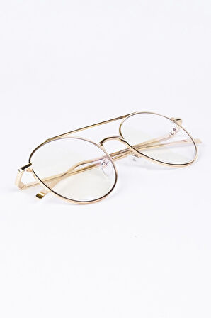 Gold Metal Mavi Işık Korumalı Bilgisayar Ekran Gözlüğü