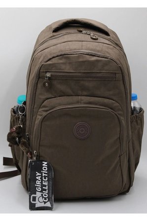 Suya Dayanıklı Günlük Okul Sırt Çantası Unisex Okul Çantası 1800 Vizon
