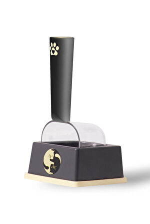 Platformlu Ölçülü Köpek Kedi Mama Kaşığı Standlı Ölçülü Mama Küreği