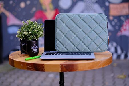 MettBag Macbook Air Pro 13.3 " & 14 " Inç Laptop Kılıfı Mint Yeşili