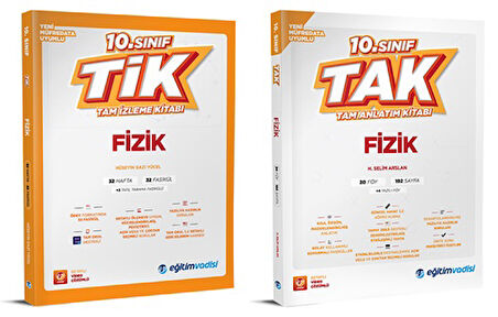 Eğitim Vadisi 2026 10. Sınıf Fizik Tak Tam Anlatım + Tam İzleme Seti 2 Kitap