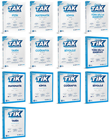 Eğitim Vadisi 2025 9. Sınıf Tak Tam Anlatım Kitabı + Tik Tam İzleme Kitabı Seti Tam Set 14 Kitap