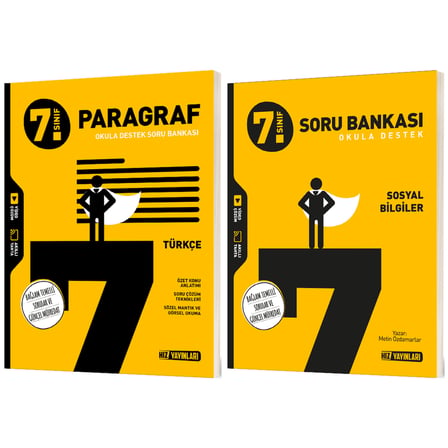 Hız 2027 7. Sınıf Türkçe Paragraf + Sosyal Bilgiler Bağlam Temelli Soru Bankası Seti 2 Kitap Maarif Model