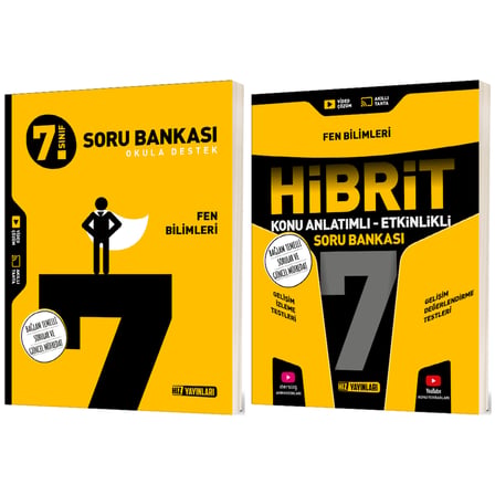 Hız 2027 7. Sınıf Fen Bilimleri Bağlam Temelli + Hibrit - Konu Anlatımlı Soru Bankası Seti 2 Kitap Maarif Model