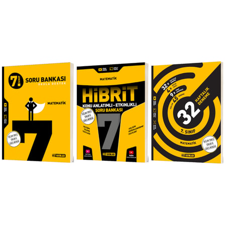 Hız 2027 7. Sınıf Matematik Bağlam Temelli + Hibrit - Konu Anlatımlı Soru Bankası + 32 Haftalık Kazanım Denemeleri Seti 3 Kitap Maarif Model