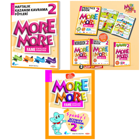 Kurmay Elt 2027 2. Sınıf Haftalık Föy - Practice Book - Speakys Activity Notebook Seti 4 Kitap + 40 Föy Maarif Model