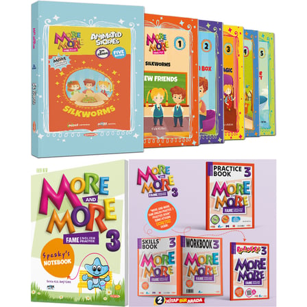 Kurmay Elt 2027 3. Sınıf Speaky S Notebook - Hikaye - Practice Book Seti 9 Kitap Maarif Model