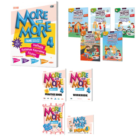 Kurmay Elt 2027 4. Sınıf Haftalık Föy - Hikaye - Practice Book Seti 9 Kitap + 40 Föy 