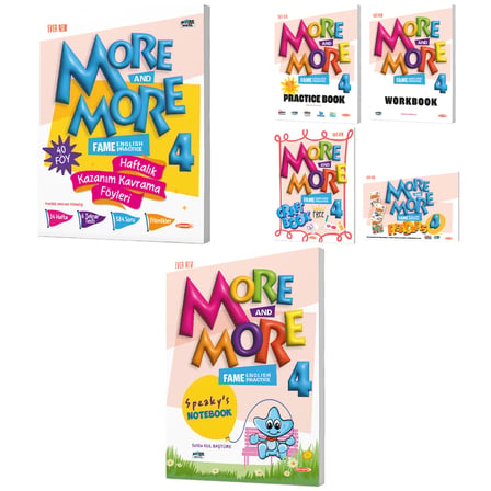 Kurmay Elt 2027 4. Sınıf Haftalık Föy - Practice Book - Speakys Notebook Seti 5 Kitap + 40 Föy 