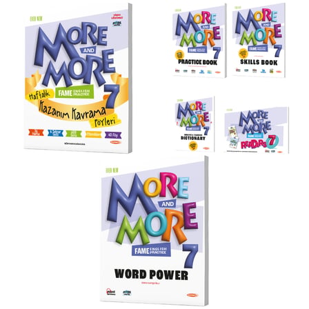 Kurmay Elt 2027 7. Sınıf Haftalık Föy - Practice Book - Wordpower Seti 5 Kitap + 40 Föy Maarif Model