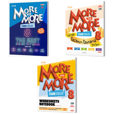 Kurmay Elt 2027 8. Sınıf Lgs Fame The Best Test - Haftalık Föy - Worksheets Notebook Seti 2 Kitap + 40 Föy 