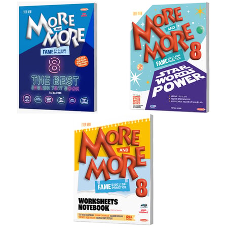 Kurmay Elt 2027 8. Sınıf Lgs Fame The Best Test - Star Words Power - Worksheets Notebook Seti 3 Kitap 