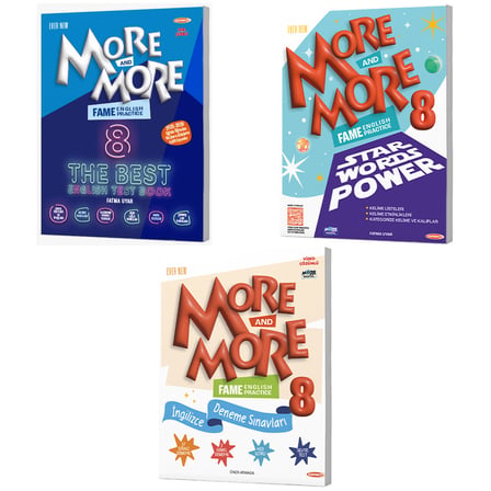 Kurmay Elt 2027 8. Sınıf Lgs Fame The Best Test - Star Words Power - Selfie Deneme Seti 3 Kitap 