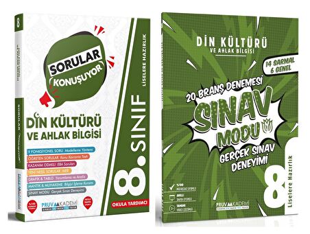 Pruva Akademi 8. Sınıf Lgs Din Kültürü Sorular Konuşuyor + Deneme Seti 2 Kitap 2023