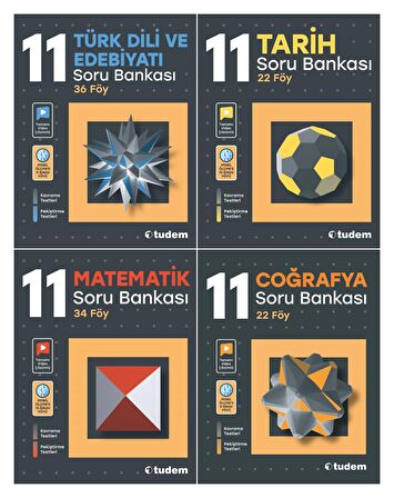 Tudem 11. Sınıf Eşit Ağırlık Soru Bankası Seti 4 Kitap 2023