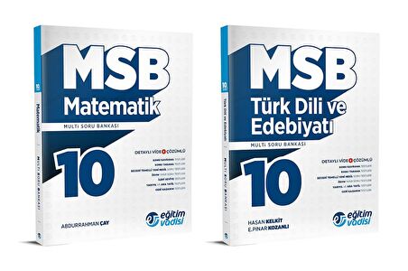Eğitim Vadisi 2024 10. Sınıf Matematik + Edebiyat Soru Bankası Seti 2 Kitap