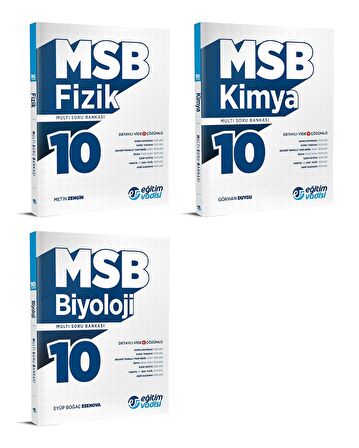 Eğitim Vadisi 2024 10. Sınıf Fizik Kimya Biyoloji Fasikül Msb Soru Bankası Seti