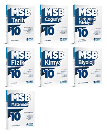 Eğitim Vadisi 2024 10. Sınıf Soru Bankası Seti Tam Set 7 Kitap
