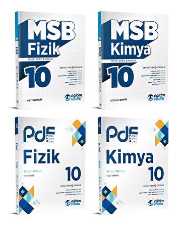 Eğitim Vadisi 2024 10. Sınıf Fizik + Kimya Pdf + Soru Seti 4 Kitap