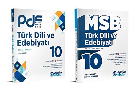 Eğitim Vadisi 2024 10. Sınıf Türk Dili Ve Edebiyatı Pdf + Soru Seti 2 Kitap