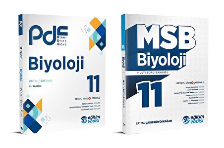 Eğitim Vadisi 2024 11. Sınıf Biyoloji Pdf + Soru Seti 2 Kitap