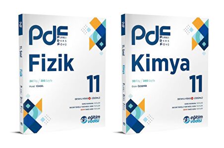 Eğitim Vadisi 2024 11. Sınıf Fizik + Kimya Pdf Seti 2 Kitap