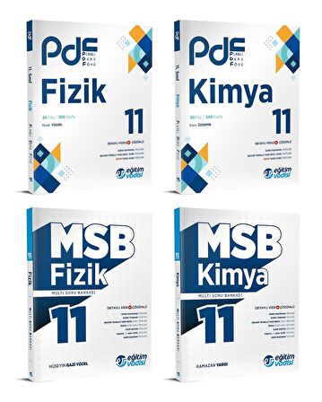 Eğitim Vadisi 2024 11. Sınıf Fizik + Kimya Pdf + Soru Seti 4 Kitap