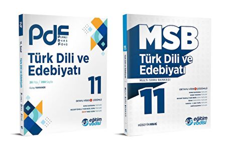 Eğitim Vadisi 2024 11. Sınıf Türk Dili Ve Edebiyatı Pdf + Soru Seti 2 Kitap