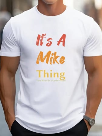 Mhkids Erkek It Is A Mike Thing Baskılı Erkek T-shirt
