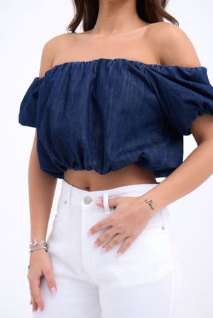Mhkids 7341 CROP-MAVİ