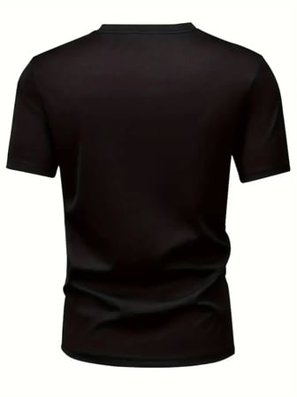 Mhkids Baskılı Oversize Bisiklet Yaka T-shirt - Siyah
