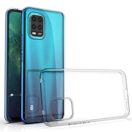 Xiaomi Mi 10 Lite Kılıf Şeffaf İnce Esnek Silikon Kılıf Zipax-Süper