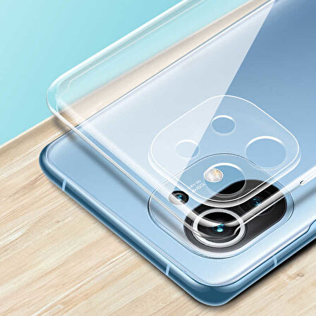 Xiaomi Mi 11 Lite Kılıf Şeffaf İnce Esnek Silikon Kılıf Zipax-Süper