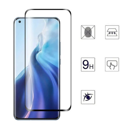 Xiaomi Mi 11T 5G Cam Ekran Koruyucu 5D Temperli Zr-5DCam
