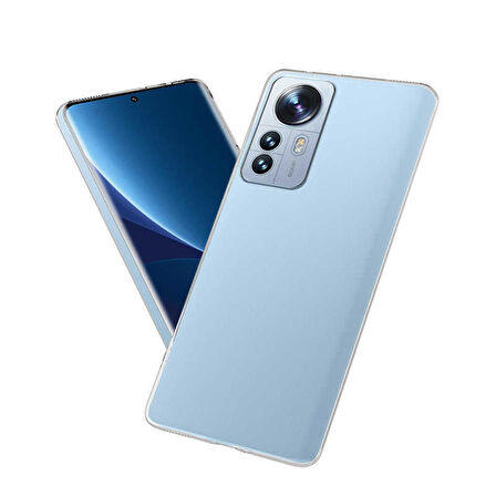 Xiaomi Mi 12 Pro Kılıf Şeffaf İnce Esnek Silikon Kılıf Zipax-Süper