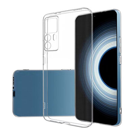 Xiaomi Mi 12T Kılıf Şeffaf İnce Esnek Silikon Kılıf Zipax-Süper