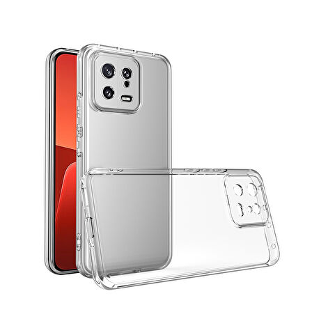 Xiaomi Mi 13 Kılıf Şeffaf İnce Esnek Silikon Kılıf Zipax-Süper