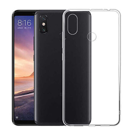 Xiaomi Mi 6X Kılıf Şeffaf İnce Esnek Silikon Kılıf Zipax-Süper