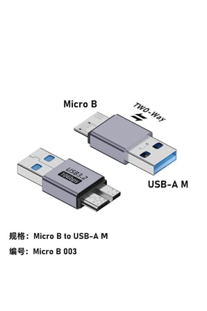 Veri Aktarımı ve Şarj için Micro USB'den Type-C'ye/USB'den Micro USB'ye Adaptör