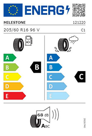 Milestone 205/60 R16 TL 96V Carmile Oto Yaz Lastiği ( Üretim Yılı: 2024 )