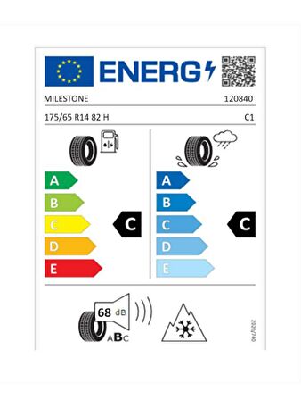 Milestone 175/65 R14 82H Carmile Oto Yaz Lastiği ( Üretim Yılı: 2024 )