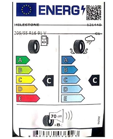 Milestone 205/55 R16 Tl 91V CarMile Sport Oto Yaz Lastiği ( Üretim Yılı: 2024 )