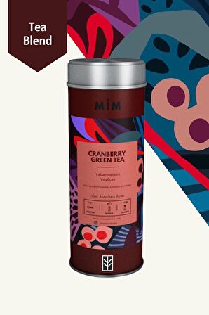 Mim and More Cranberry Green Tea - Yaban Mersinli Yeşil Çay 50 gr