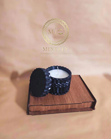 Minelly Prizma Box Siyah Mumlu
